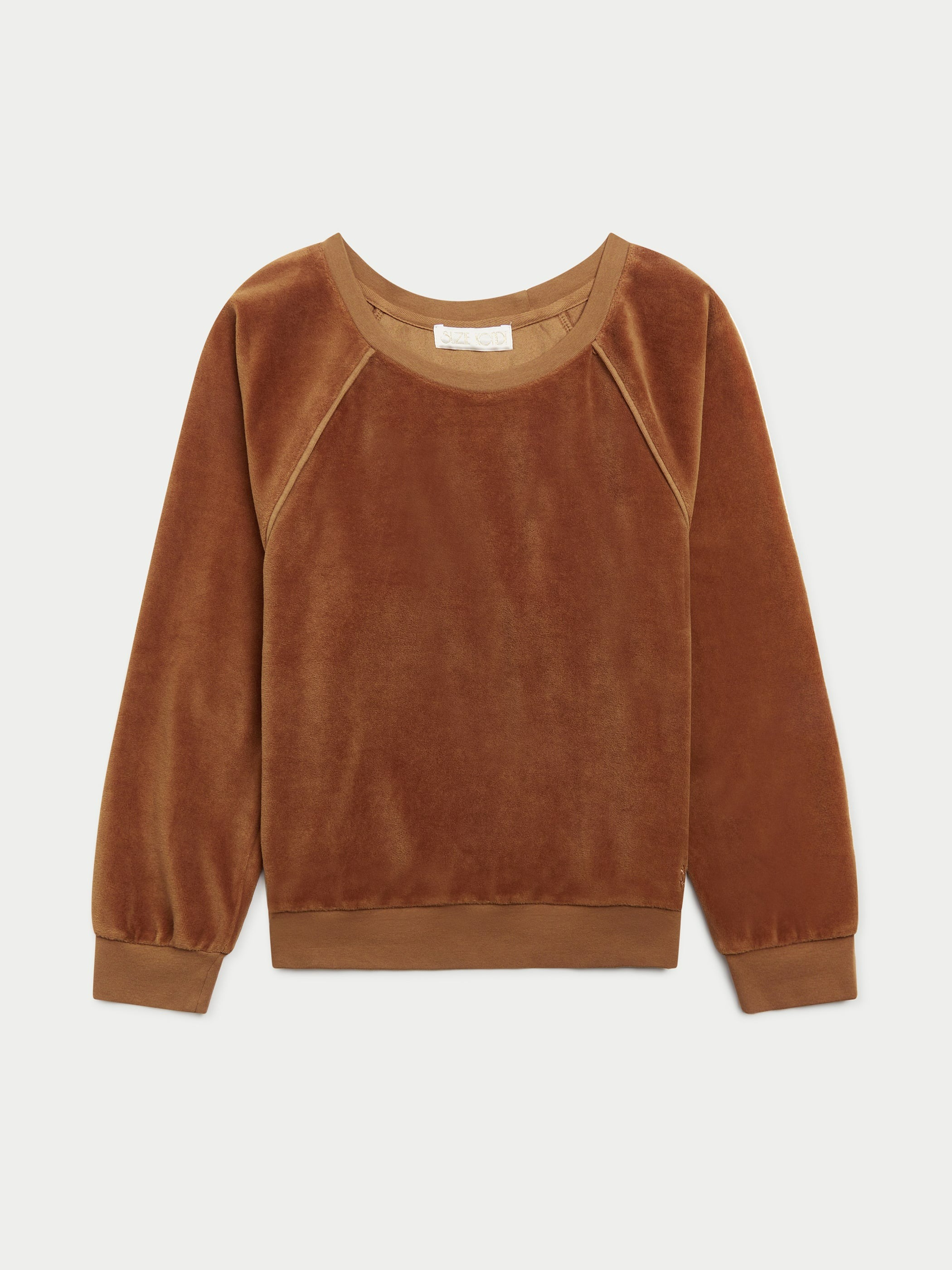 SUZIE KONDI THE SABA RAGLAN TOP IN VELOUR - COPPER