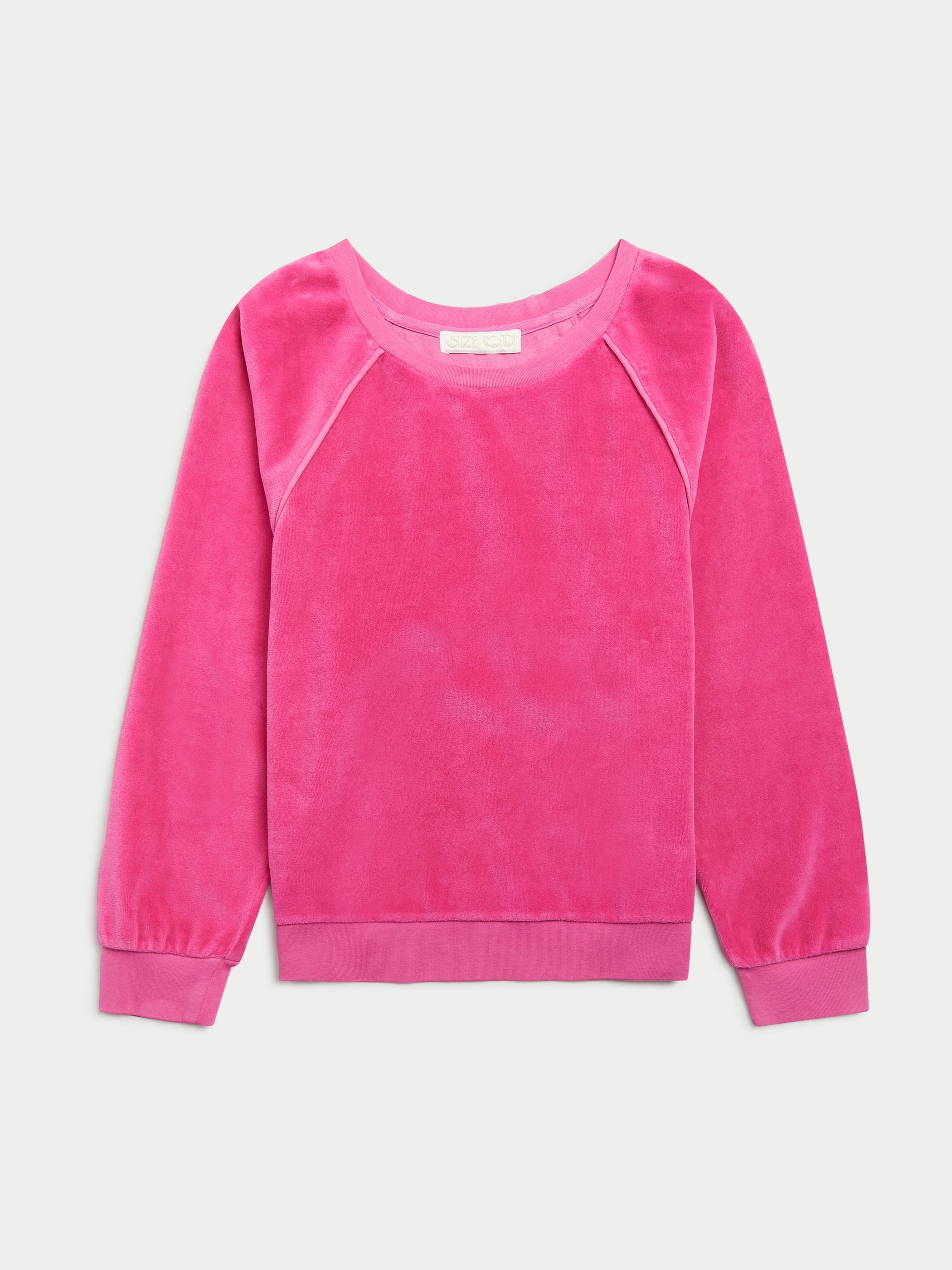 SUZIE KONDI THE SABA RAGLAN TOP IN VELOUR - AMARANTH