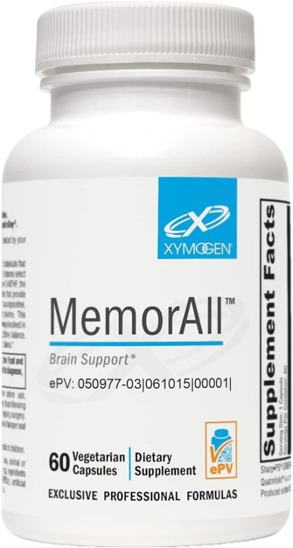 XYMOGEN MEMORALL - BRAIN SUPPORT SUPPLEMENT - 60 KAPSUL