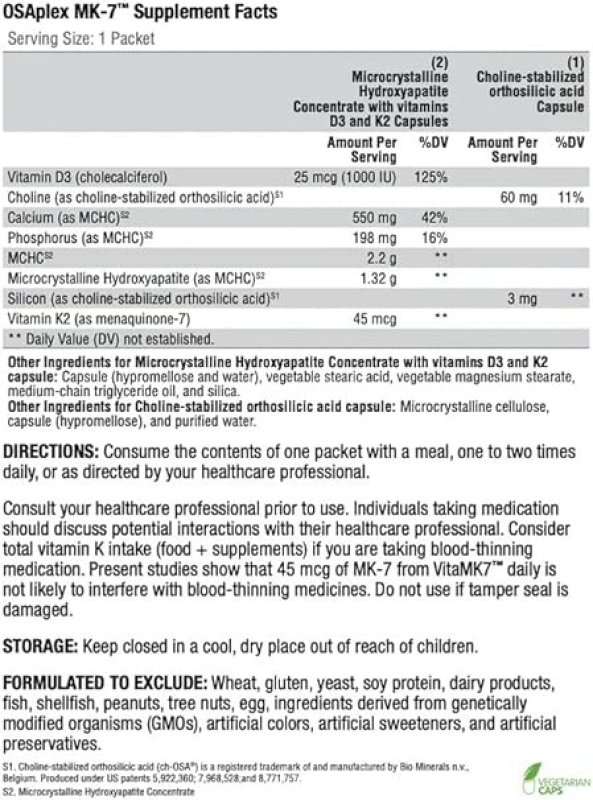 XYMOGEN OSAPLEX MK-7 - SUPPORTS OVERALL BONE HEALTH AND BONE STRENGTH - 60 KAPSUL