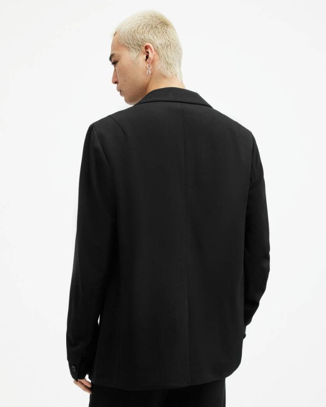 ALL SAINTS HELM LIGHTWEIGHT BLAZER - BLACK
