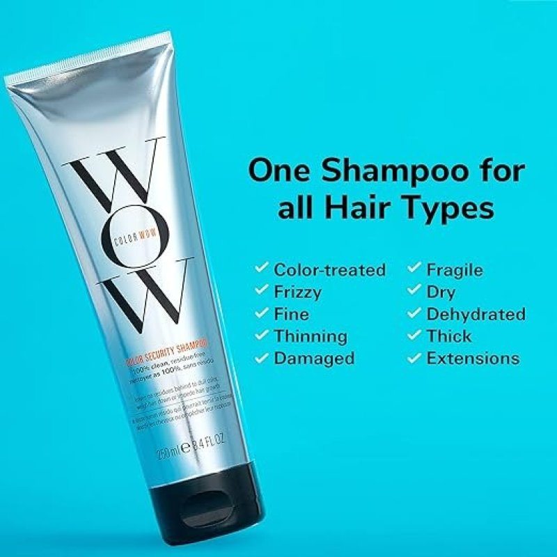COLOR WOW COLOR SECURITY SHAMPOO - SULFATE FREE SHAMPOO - 8.4 FL OZ