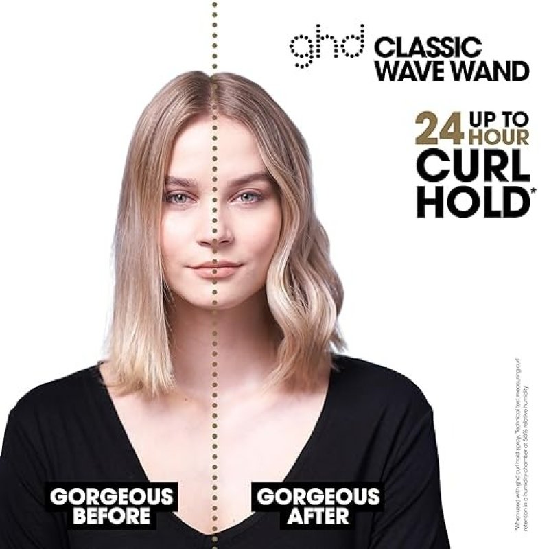 GHD SOFT CURL HAIR CURLING IRON - BLACK