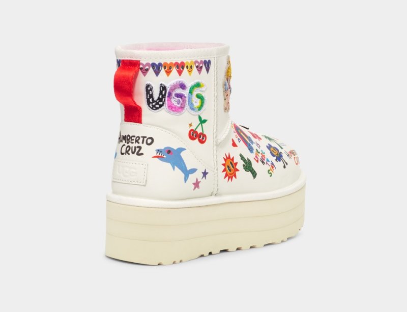 WOMEN'S CLASSIC PLATFORM POP SKETCH - WHITE