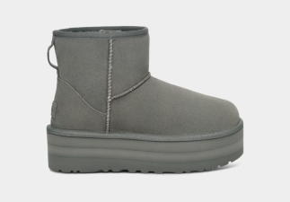 UGG WOMEN'S CLASSIC MINI PLATFORM - RAINSTORM