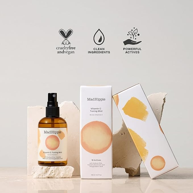 MAD HIPPIE VITAMIN C TONING MIST – VITAMIN C FACIAL MIST HYDRATING SPRAY - 4 OZ