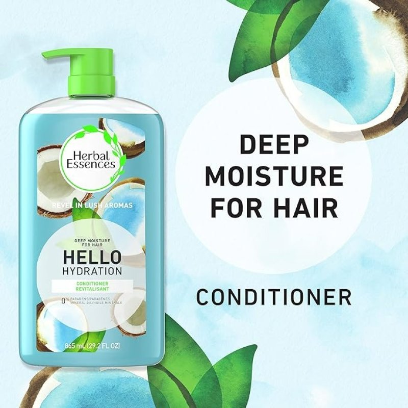 HERBAL ESSENCES HELLO HYDRATION CONDITIONER DEEP MOISTURE FOR HAIR - 29.2 FL OZ
