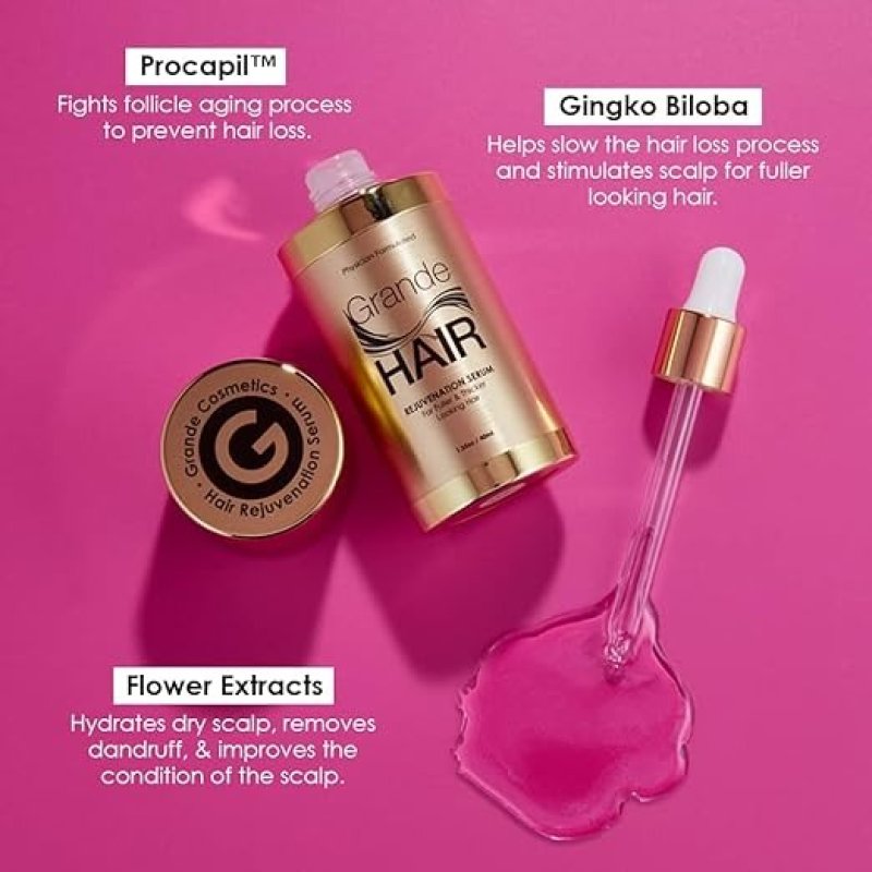 GRANDE COSMETICS GRANDEHAIR HAIR ENHANCING SERUM FOR MEN AND WOMEN - 20 ML