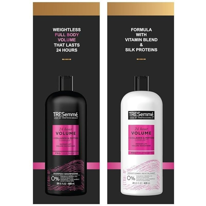 TRESEMME VOLUMIZING SHAMPOO AND CONDITIONER - 28 FL OZ
