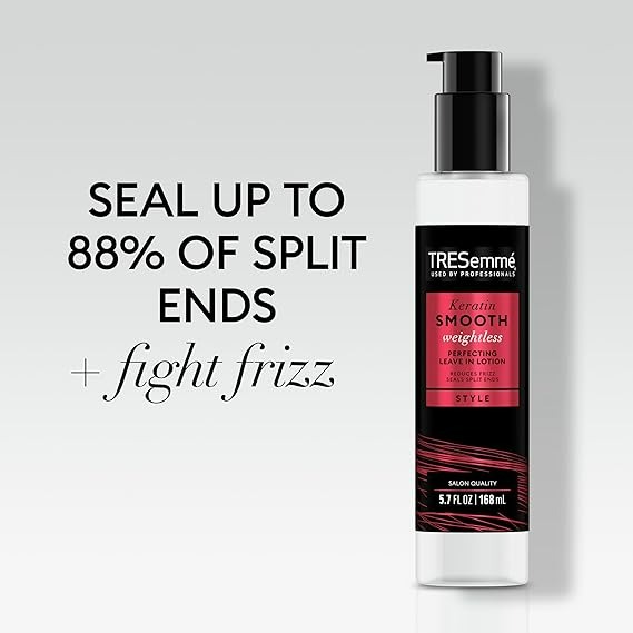 TRESEMME PERFECTING LEAVE-IN LOTION KERATIN SMOOTH FOR SLEEK & SHINE WEIGHTLESS - 5.7 OZ