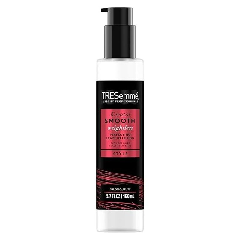 TRESEMME PERFECTING LEAVE-IN LOTION KERATIN SMOOTH FOR SLEEK & SHINE WEIGHTLESS - 5.7 OZ