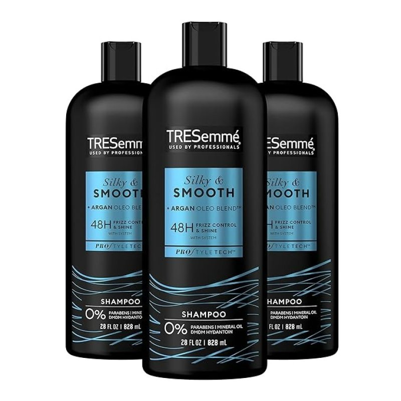 TRESEMME SHAMPOO SMOOTH AND SILKY 3 COUNT TAMES AND MOISTURIZES DRY HAIR - 28 OZ