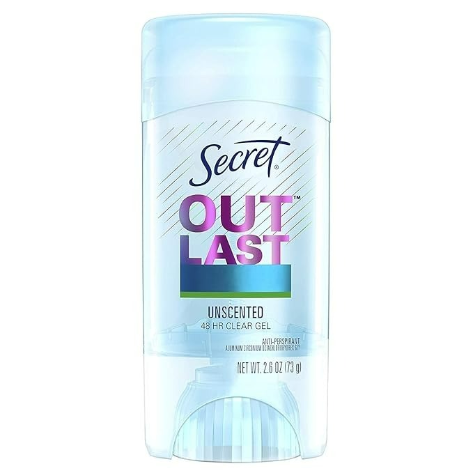 SECRET OUTLAST XTEND ANTIPERSPIRANT & DEODORANT CLEAR GEL - UNSCENTED 2.7 OZ