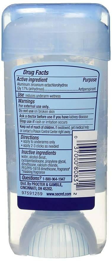 SECRET OUTLAST XTEND ANTIPERSPIRANT DEODORANT - CLEAR GEL - 2.6 OZ