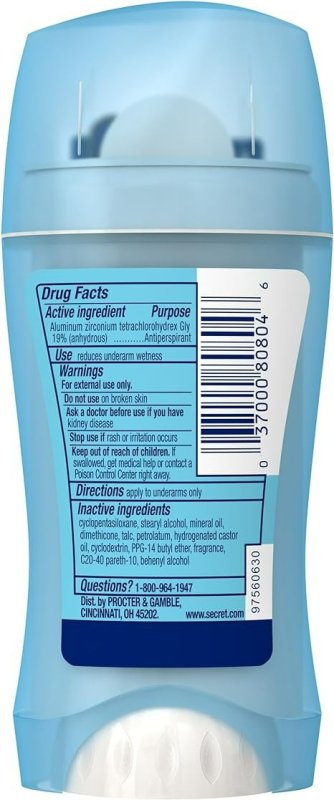 SECRET OUTLAST INVISIBLE SOLID ANTIPERSPIRANT AND DEODORANT - 2.6 OZ