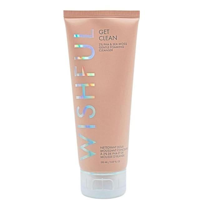 WISHFUL GET CLEAN 2% PHA & SEA MOSS GENTLE FOAMING CLEANSER - 5.07 OZ
