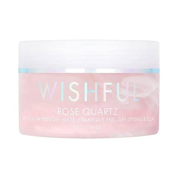 WISHFUL ROSE QUARTZ LIFT & GLOW PEEL OFF MASK - 1.94 OZ