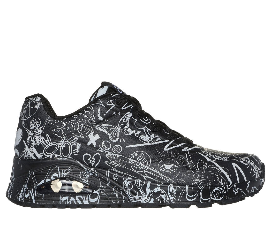 SKECHERS VEXX: UNO - PROCESS SKETCH - BLACK / WHITE