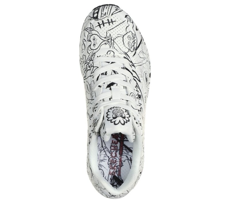 SKECHERS VEXX: UNO - PROCESS SKETCH - WHITE / BLACK