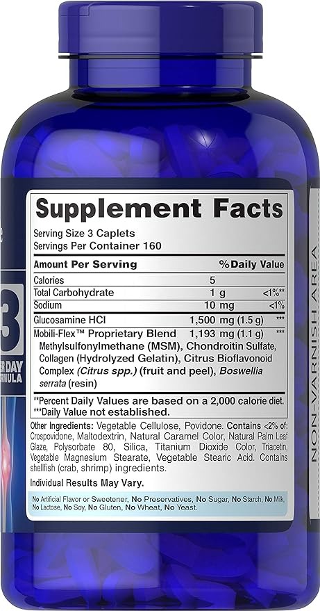 PURITAN'S PRIDE GLUCOSAMINE - 480 ADET