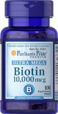 PURITAN'S PRIDE BIOTIN 10000 MCG - 100 ADET