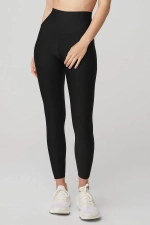 ALO YOGA 7/8 HIGH WAIST AIRLIFT LEGGINS - BLACK