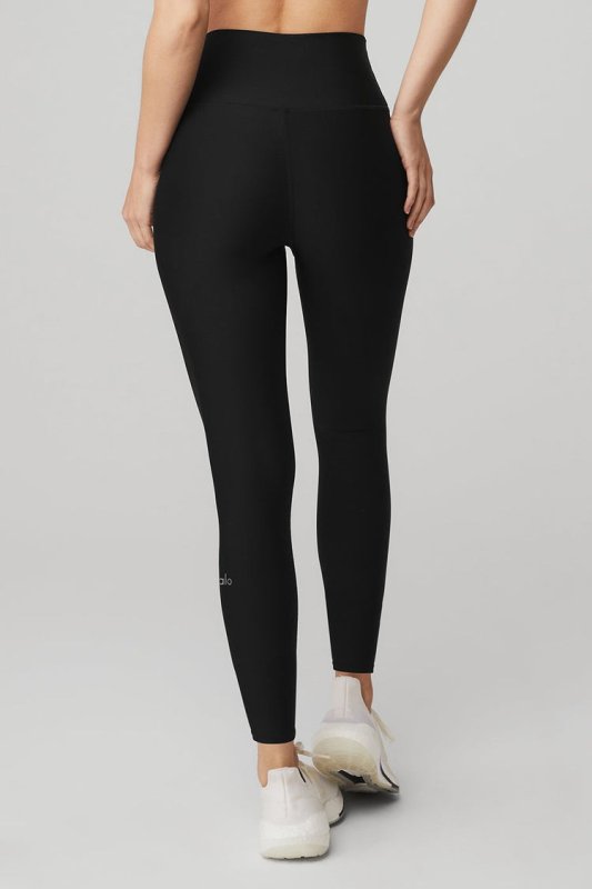 ALO YOGA 7/8 HIGH WAIST AIRLIFT LEGGINS - BLACK