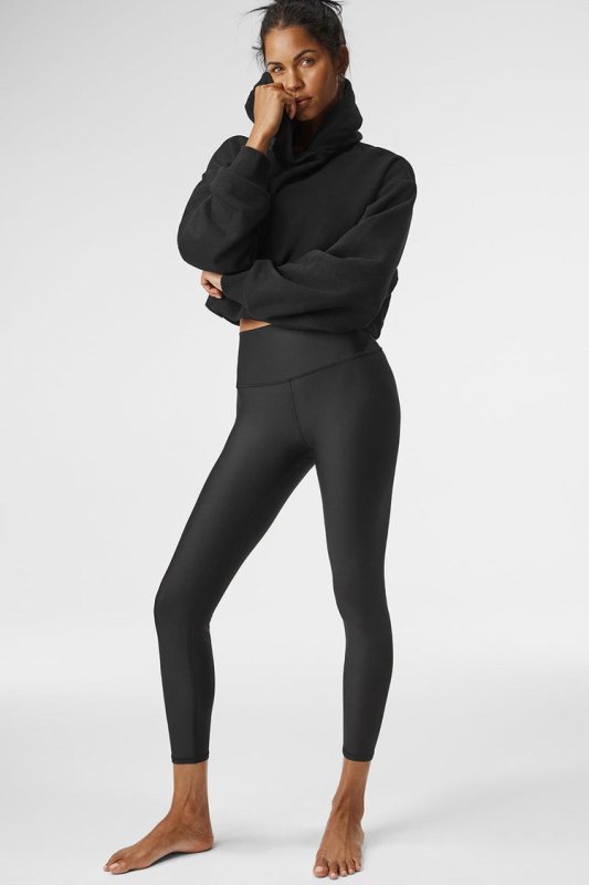 ALO YOGA 7/8 HIGH WAIST AIRLIFT LEGGINS - BLACK