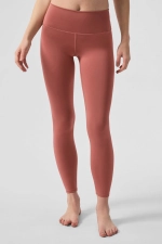 ALO YOGA 7/8 HIGH WAIST AIRLIFT LEGGINS - SOFT TERRACOTTA
