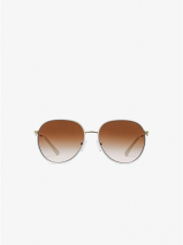 MICHAEL KORS EMPIRE AVIATOR SUNGLASSES - OPTIC WHITE