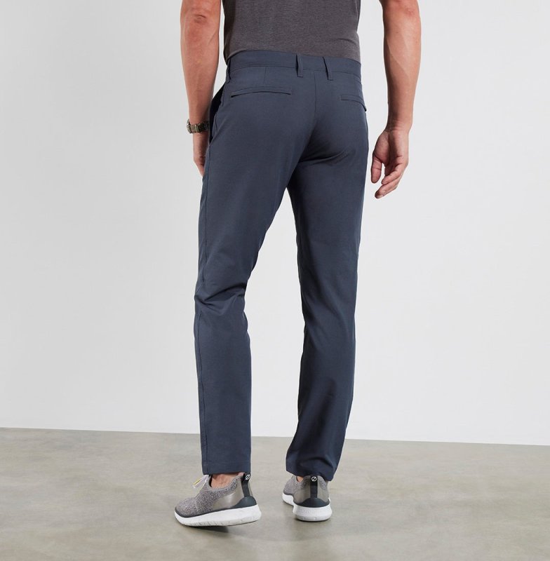 BLUFFWORKS ENVOY LIGHTWEIGHT TRAVEL PANTS - BLUE GREY ALLOY