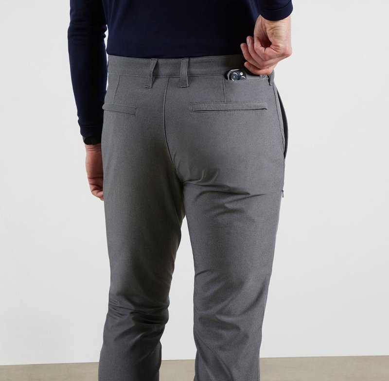BLUFFWORKS ENVOY LIGHTWEIGHT TRAVEL PANTS - HAZY GREY