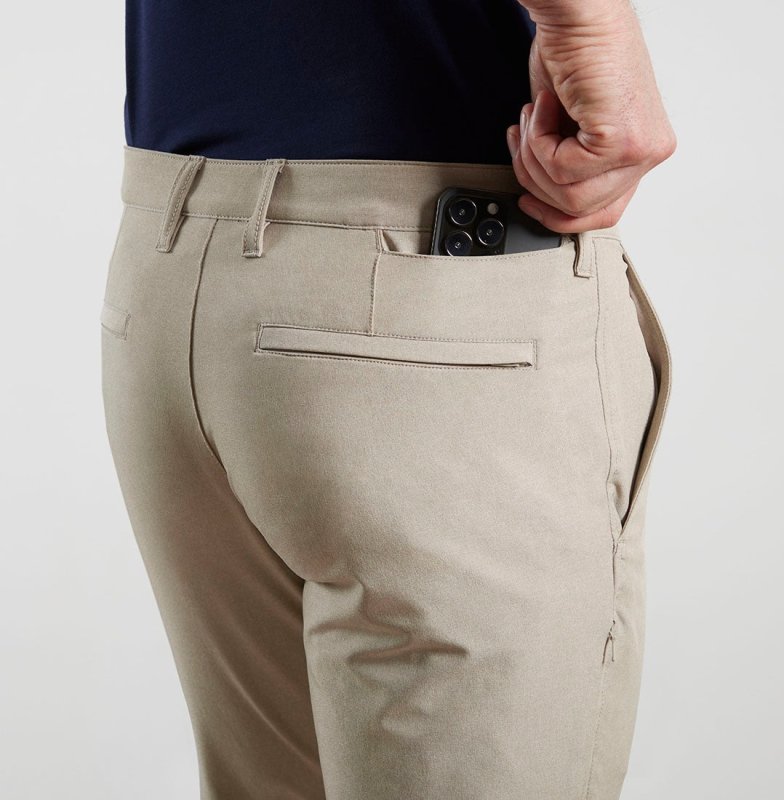 BLUFFWORKS ENVOY LIGHTWEIGHT TRAVEL PANTS - WHEAT FIELD
