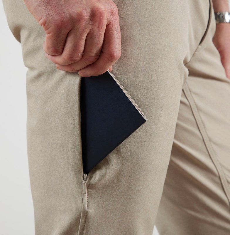 BLUFFWORKS ENVOY LIGHTWEIGHT TRAVEL PANTS - WHEAT FIELD