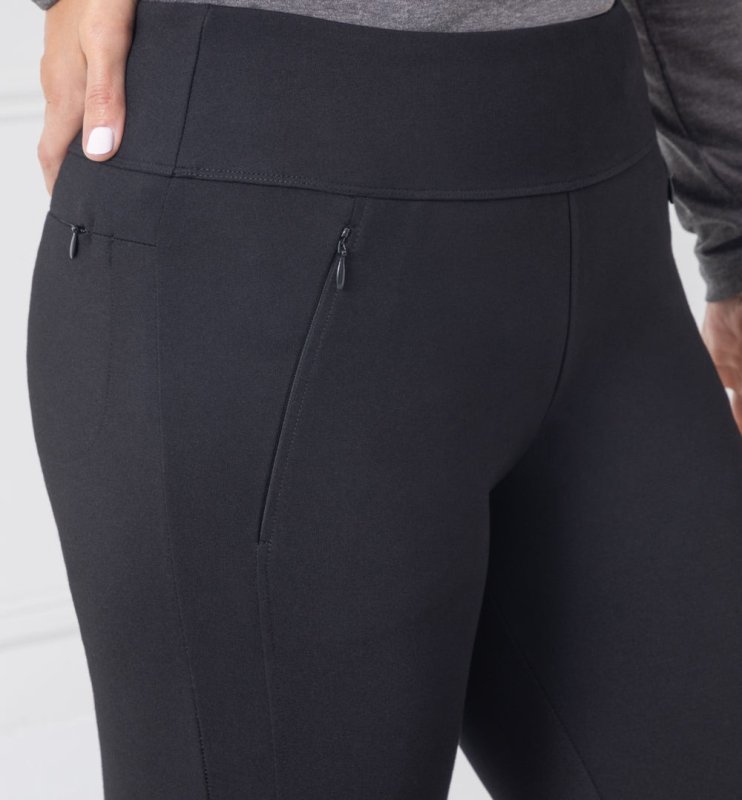 BLUFFWORKS PETALUMA PONTE PANTS - ECLIPSE BLACK
