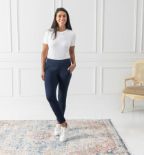 BLUFFWORKS PETALUMA PONTE PANTS - DEEP NAVY