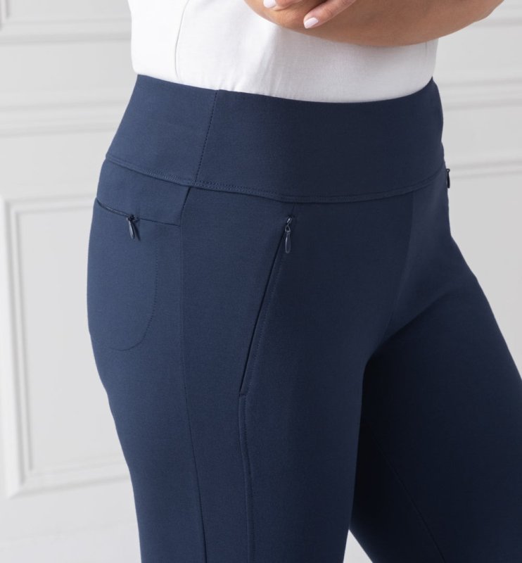 BLUFFWORKS PETALUMA PONTE PANTS - DEEP NAVY