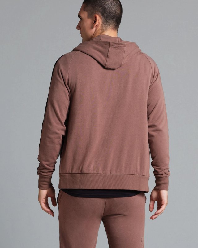 MUNICIPAL PODIUM FULL ZIP HOODIE - TAUPE