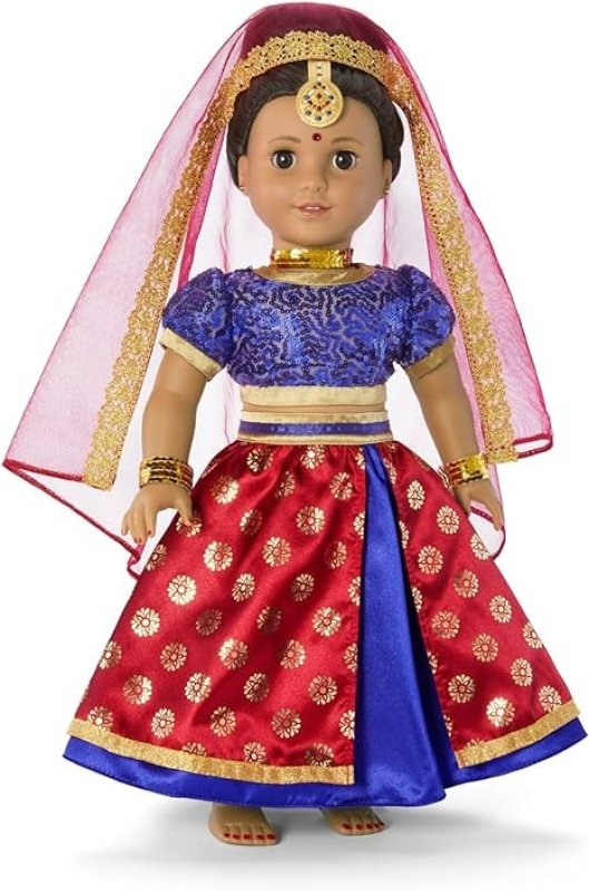 AMERICAN GIRL GIRL OF THE YEAR KAVI SHARMA 18 INCH DOLL BOLLYWOOD DANCE COSTUME