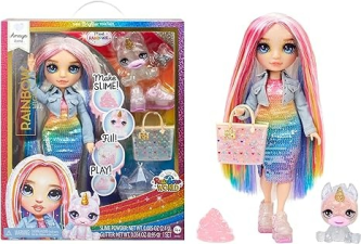 RAINBOW HIGH AMAYA, RAINBOW WITH SLIME KIT & PET