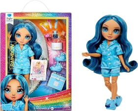 RAINBOW HIGH JR HIGH PJ PARTY - SKYLER, BLUE 9 INCH