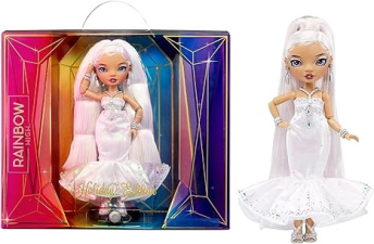 RAINBOW HIGH 2022 HOLIDAY EDITION ROXIE DOLL WITH MULTICOLOR HAIR AND IRIDESCENT GOWN