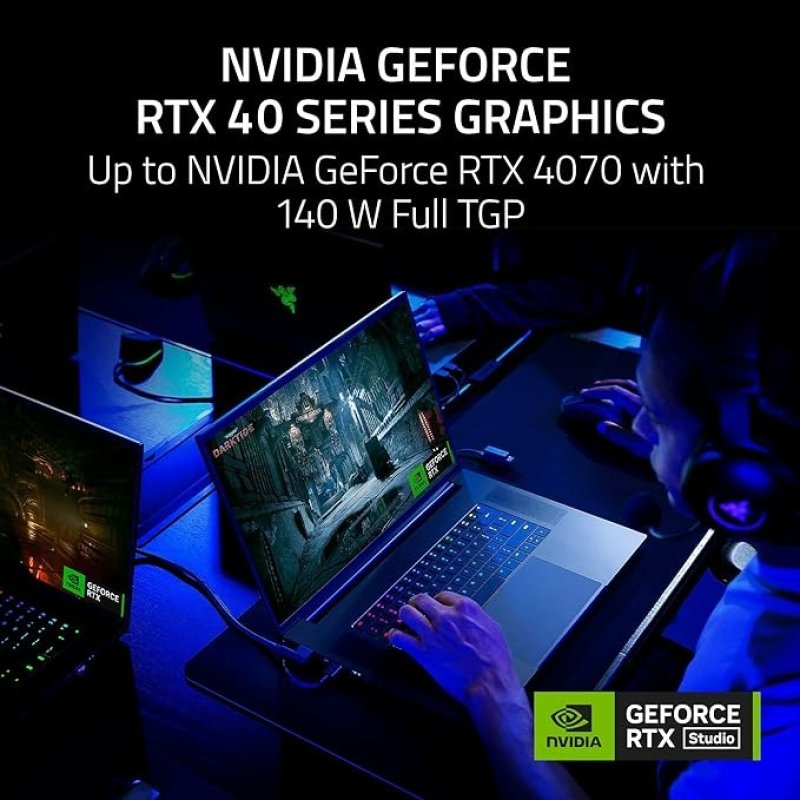 RAZER BLADE 18 (2024) GAMING LAPTOP: NVIDIA GEFORCE RTX 4070 - INTEL CORE I9 14900HX 14TH GEN CPU - 32 GB RAM