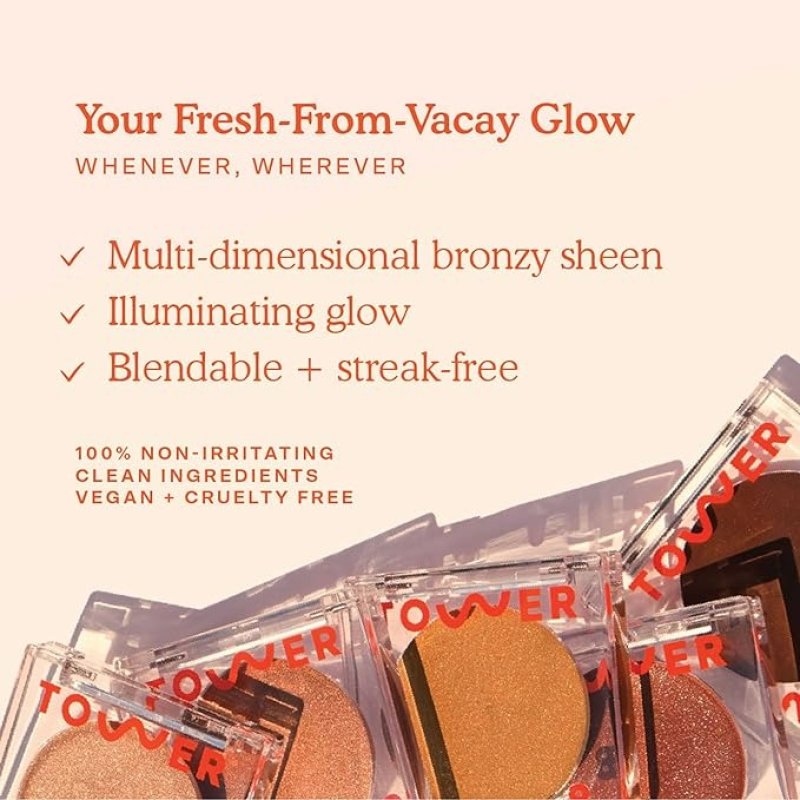 TOWER 28 BRONZINO ILLUMINATING CREAM BRONZER - GOLD COAST