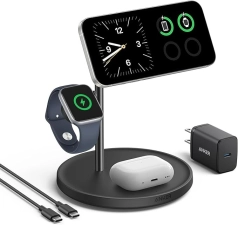 ANKER MAGSAFE-COMPATIBLE WIRELESS CHARGING STAND - BLACK