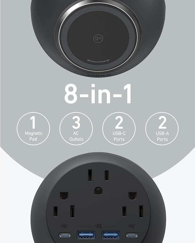ANKER MAGGO MAGNETIC CHARGING STATION - BLACK