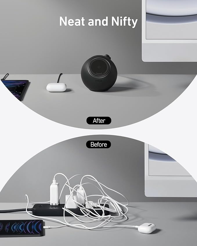 ANKER MAGGO MAGNETIC CHARGING STATION - BLACK
