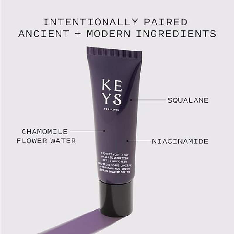 KEYS SOULCARE PROTECT YOUR LIGHT DAILY MOISTURIZER SPF 30 SUNSCREEN - 1.69 FL OZ