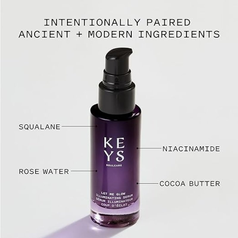 KEYS SOULCARE LET ME GLOW ILLUMINATING SERUM & MAKEUP PRIMER - 1 FL OZ