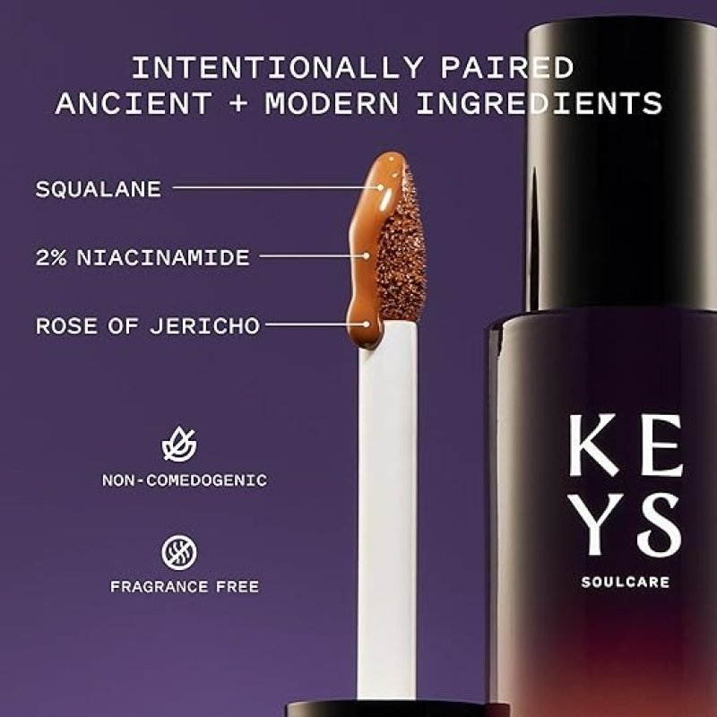 KEYS SOULCARE IT'S LIKE SKIN 2-IN-1 CONCEALER + TINT - 220 W LIGHT-MEDIUM WARM OLIVE - 1 FL OZ